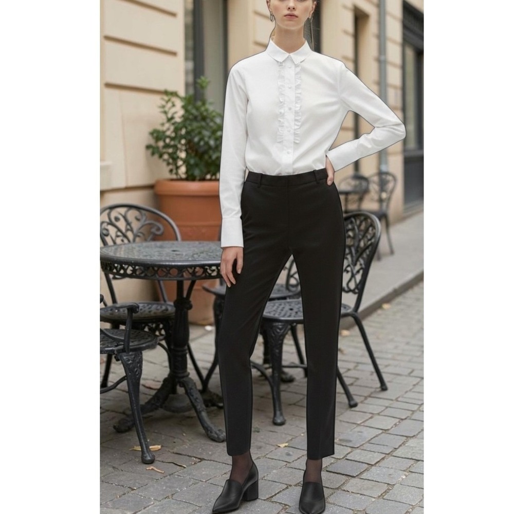 The Kooples Women US4 fr36 NWT Quiet Luxury Old Money Minimal Poly Suit Pants